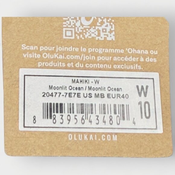 OluKai Mahiki Slippers Women’s 10 Moonlit Ocean Faux Fur Lined Comfort Shoe - Picture 12 of 12